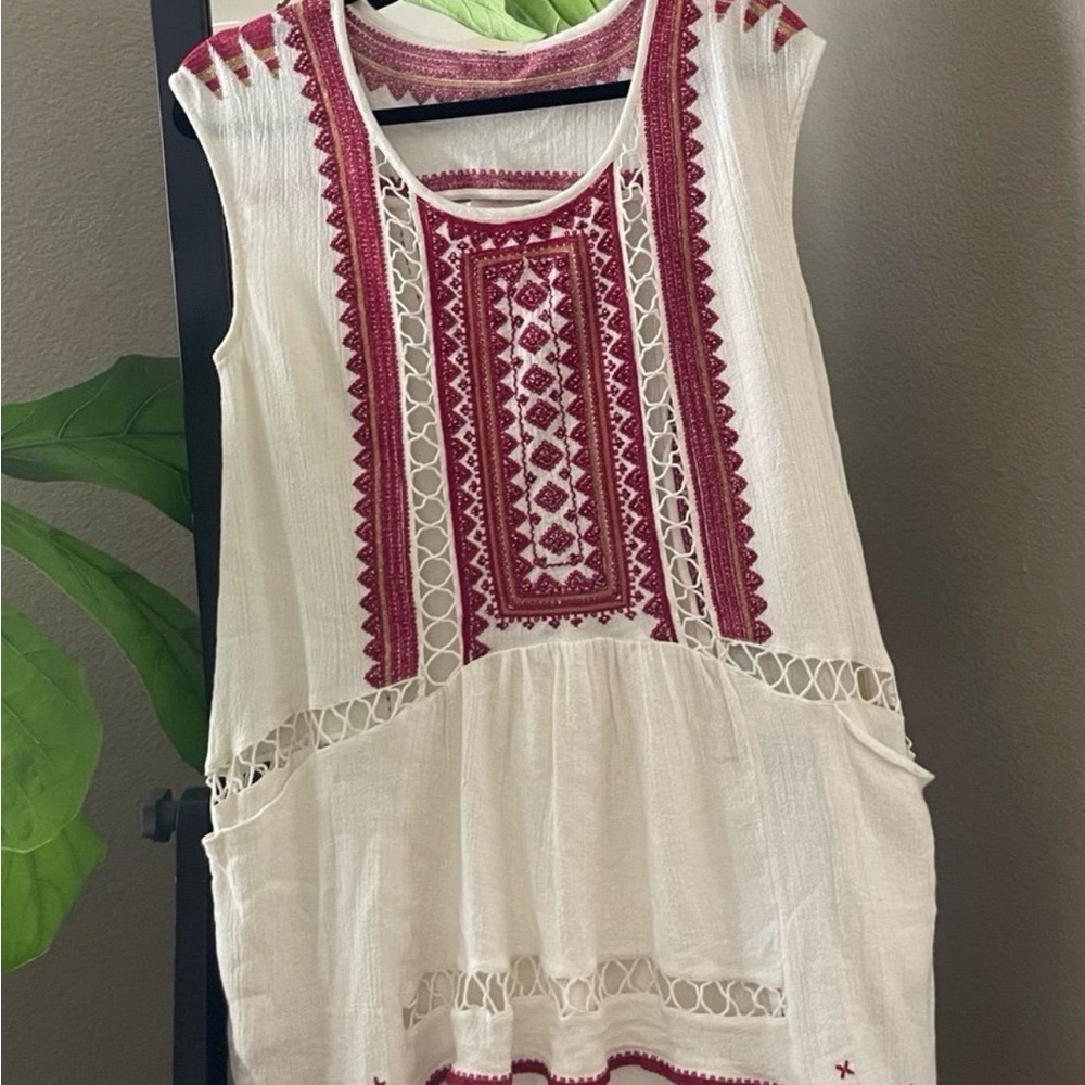 Free People Embroidered Tunic Dress - Picture 2 of 5